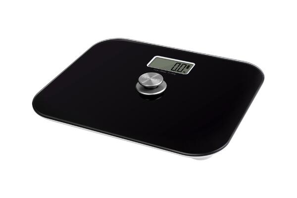 Balança Digital Preta SCALA Funcionamento Sem Pilhas 